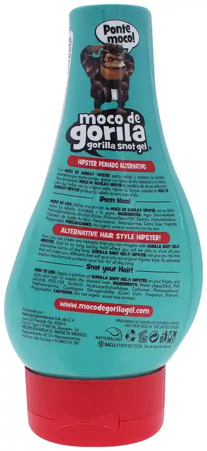 Moco De Gorila Gel Hipser Para Cabello