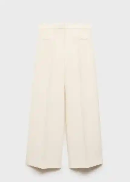 Pantalón Romina Crudo Talla 40 Mujer Mango