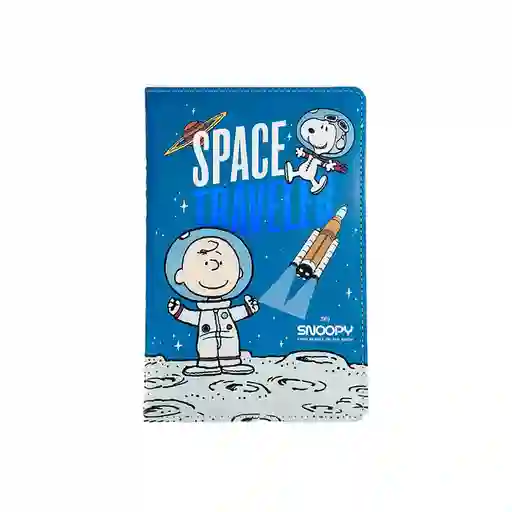 Libreta Snoopy Viaje Espacial Azul Miniso