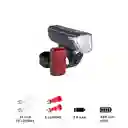 Luz Delantera y Trasera Ciclismo St110 Elops - Negro Decathlon