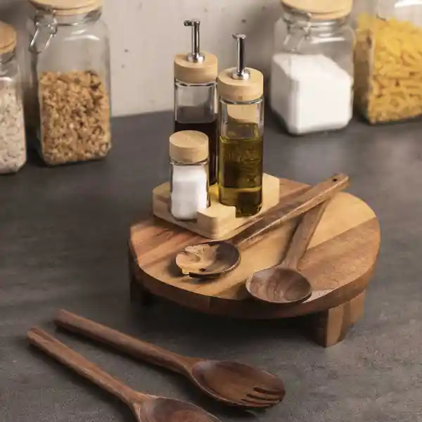 Tabla Acacia Con Patas 30 cm Ambiente Gourmet