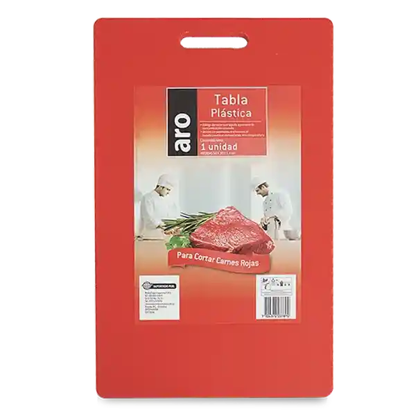 Aro Tabla Para Cortar Roja 50 x 30 x 1.4 cm