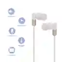 Audífonos Serie Life is For Fun Blanco 35 mm Mod Pa242 Miniso