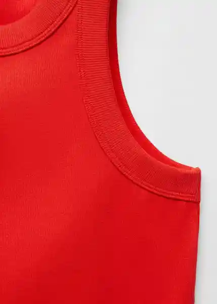 Top Boni Rojo Talla M Mujer Mango