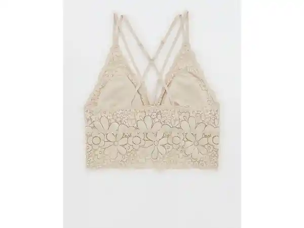 American Eagle Bralette Aerie Candy Satín Suave Talla X-Large