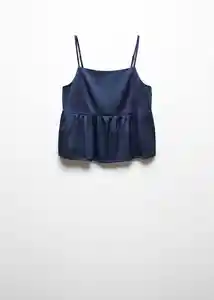 Blusa Halsatin Azul Talla 19 Teen Niñas Mango