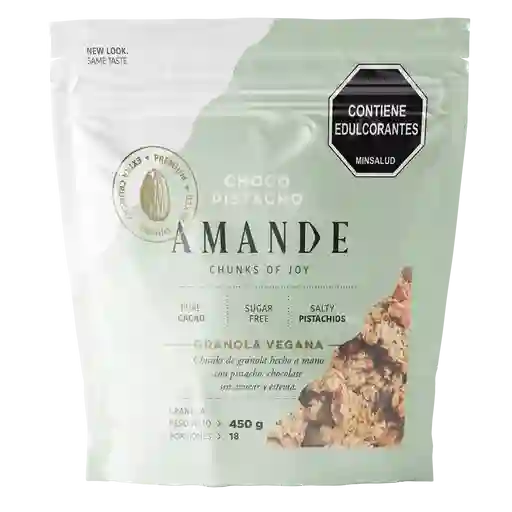 Bolsa de 450 gramos sabor choco pistacho