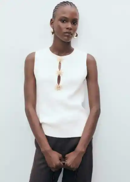 Top Antuan Crudo Talla S Mujer Mango