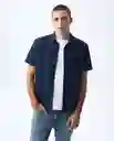 Camisa Hombre Azul Talla M 811G001_AZU194024 Americanino