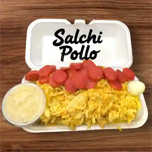 Salchi Pollo Mechado