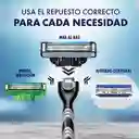 GILLETTE Mach3 Cartucho para Máquina de Afeitar 10 Repuestos con 3 Cuchillas para Afeitar la Barba Afeitado al Ras Afeitadora para Hombre