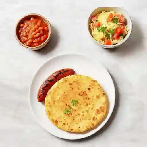 Chorizo Con Arepa