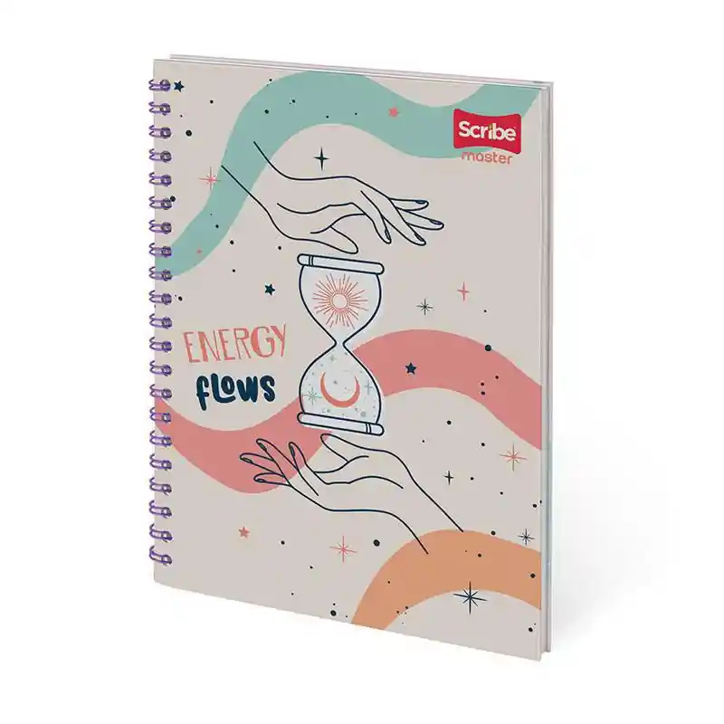 Scribe Cuaderno Argollado Medio Cuadriculado 80 Hojas