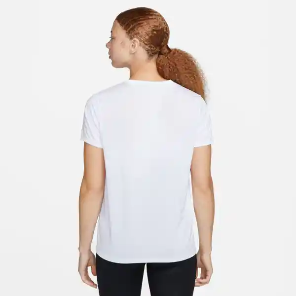 Nike Camiseta W Df Tee Rlgd Lbr Para Mujer Blanco Talla M