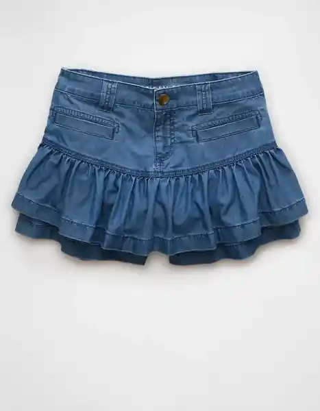 Falda Mujer Azul Talla: 8 5109532 American Eagle