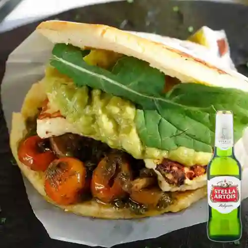 Combo Arepa Florentina + Stella Artois 350 ml
