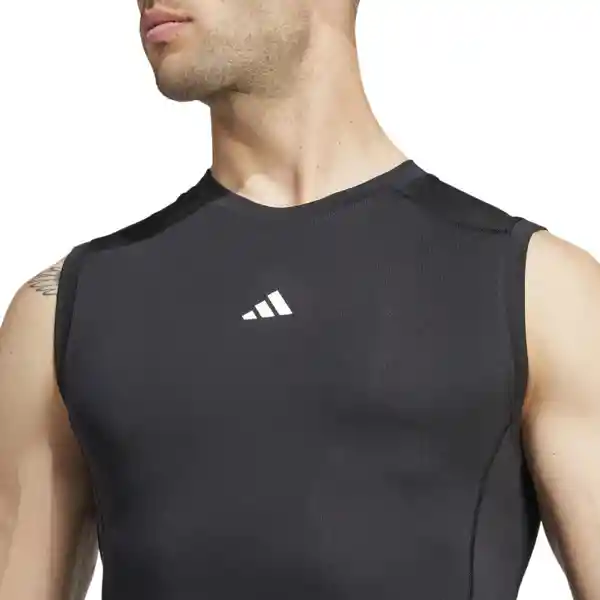 Adidas Camiseta Tf Sl Tee Para Hombre Negro Talla S