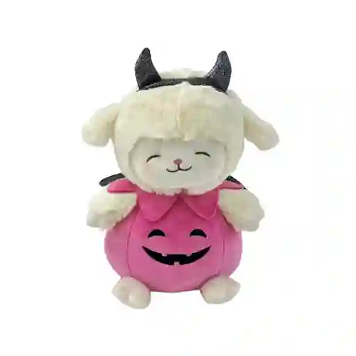 Peluche Halloween Diablo Calabaza Mini Family Rosa 10 Miniso