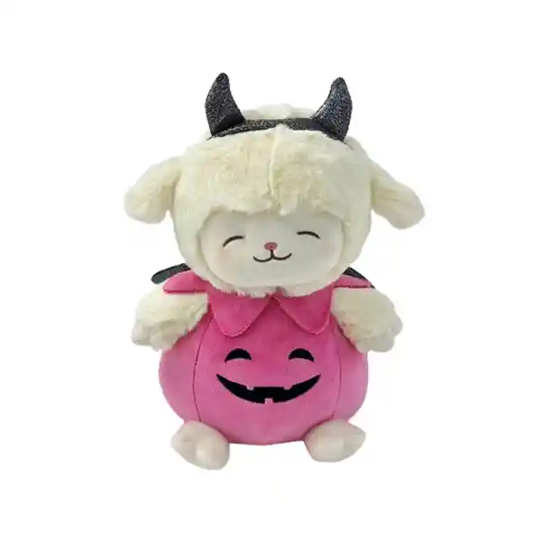 Peluche Halloween Diablo Calabaza Mini Family Rosa 10 Miniso