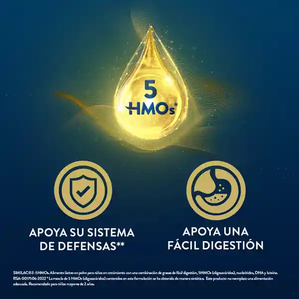 Fórmula Infantil Etapa 3 Similac 5Hmos 12 Meses en Adelante Polvo