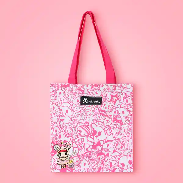 Bolso de Compras Serie Tokidoki Multiprint Rosa Miniso