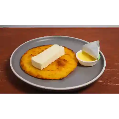 Arepa de Chocolo con Huevos con Aliños