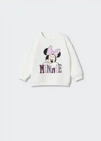 Sudadera Minnieb Offwhite Talla 67 Niñas Mango