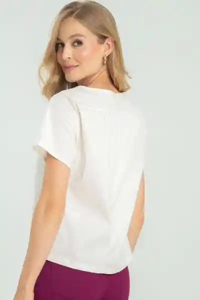 Blusa Popelina Color Marfil Talla XL Ragged