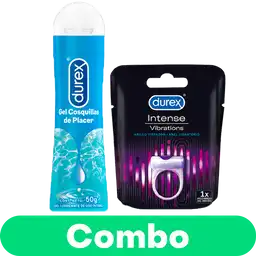 Combo Durex Lubricante Cosquillas + Durex Anillo Vibrador