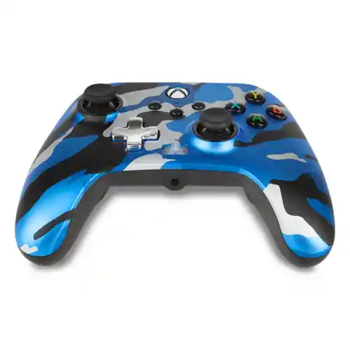 Power A Control Alámbrico Para Xbox One Azul Camuflado