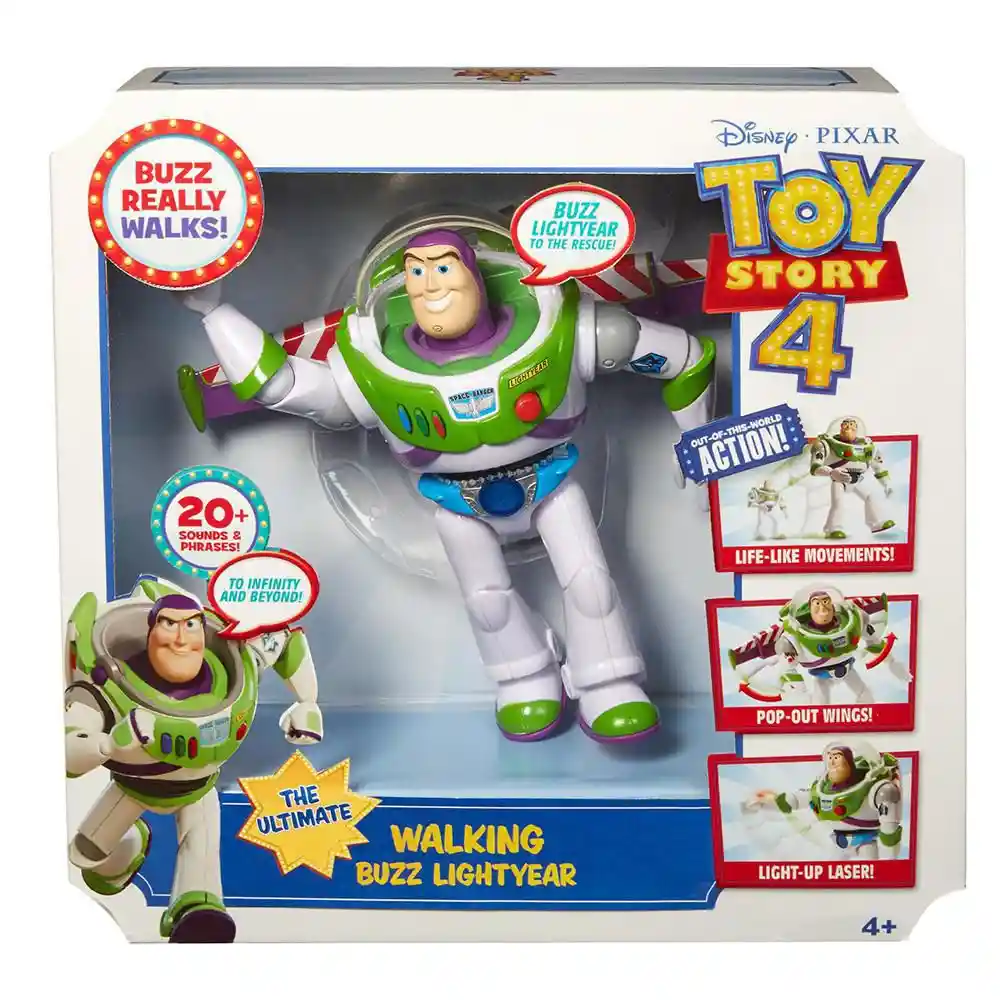 Mattel Toy Story 4 Buzz Lightyear En Acción