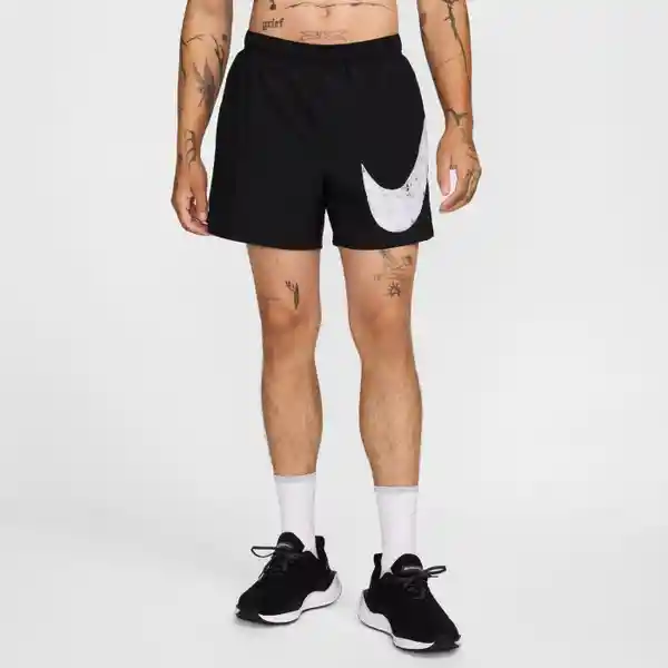 Nike Short Swoosh 5In Para Hombre Negro Talla L Ref Fv9916-010