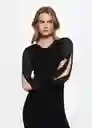 Vestido Cati-A Negro Talla S Mujer Mango