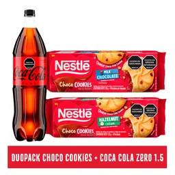 Combo Choco Cookies Milk Chocolate + Avellana + Coca Cola Zero