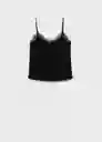 Top Xlence Negro Talla 24 Mujer Mango