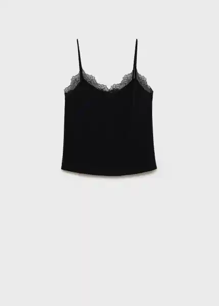 Top Xlence Negro Talla 24 Mujer Mango