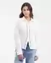 Camisa Eyelet Longsleeve Femenino Blanco 0 Claro T S Chevignon