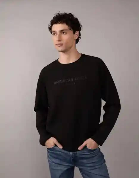 Buzo Hombre Negro Talla: MEDIUM 2531001 American Eagle