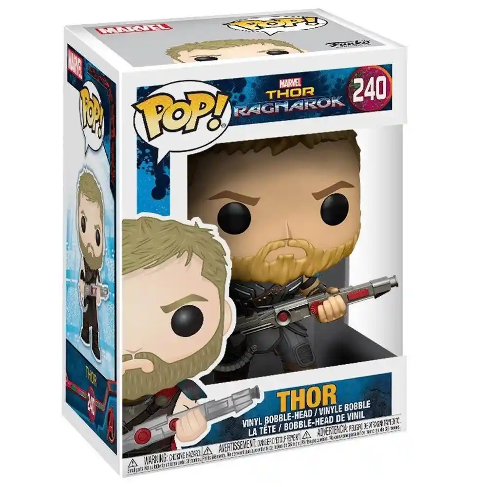 Funko Pop Marvel Comics - Figura Thor Pelo Corto Ragnarok 1 U