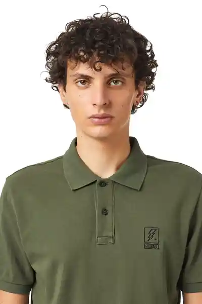 Diesel Camiseta Polo T-Smith-B1 Verde Talla S