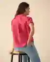 Camisa Rosa Vino Oscuro Talla S 611G039 Esprit