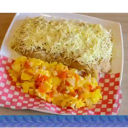 Cayeye con huevos perico