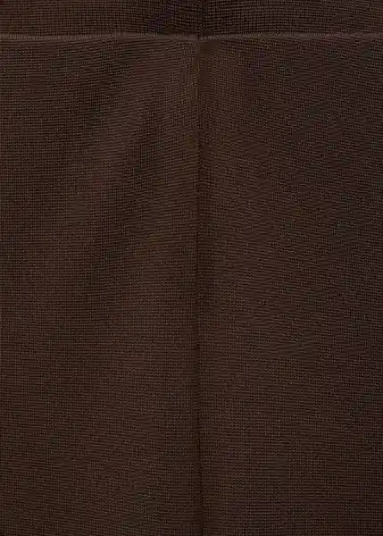 Pantalón Salve Marrón Talla M Mujer Mango