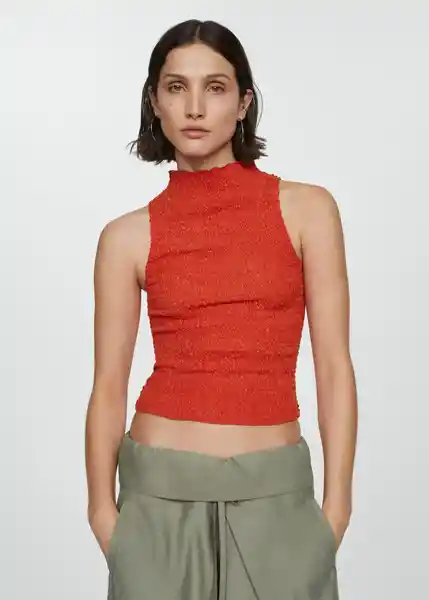 Top Acai Coral Talla L Mujer Mango