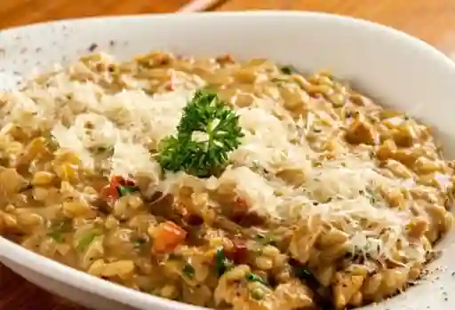 Risotto Pollo con Queso Azul