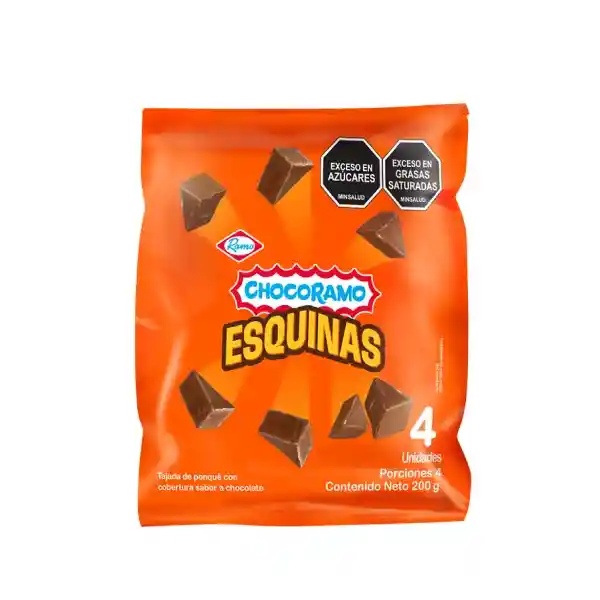 Chocoramo Esquinas 200 g x4Und