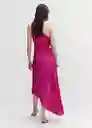 Vestido Claudia Fucsia Talla XL Mujer Mango