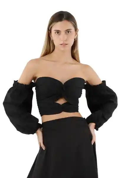 Top Kai Negro Talla XS Mercedes Campuzano