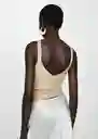 Top Kling Oro Talla XL Mujer Mango