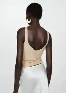 Top Kling Oro Talla XL Mujer Mango